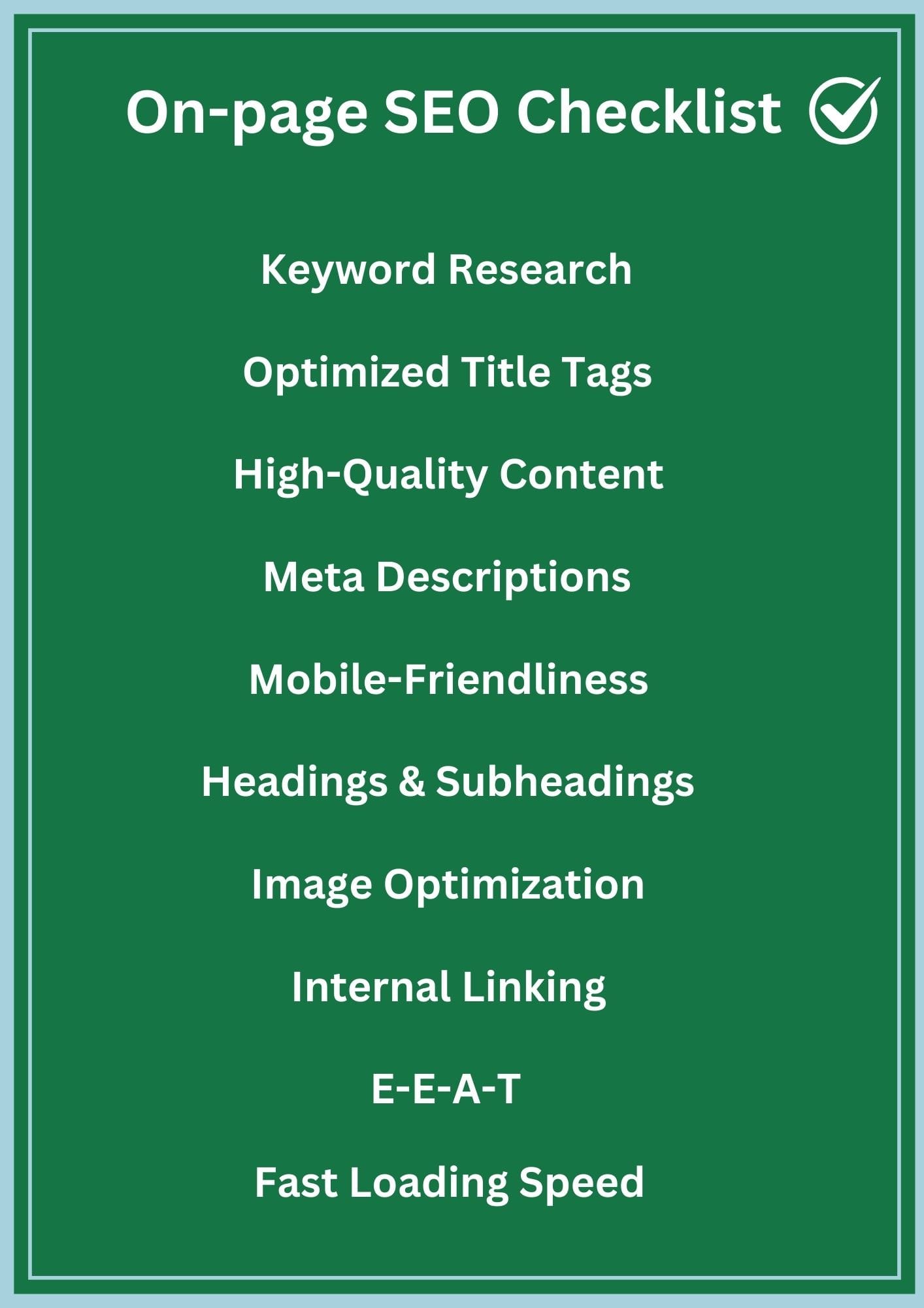 On-page SEO Elements